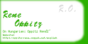 rene oppitz business card